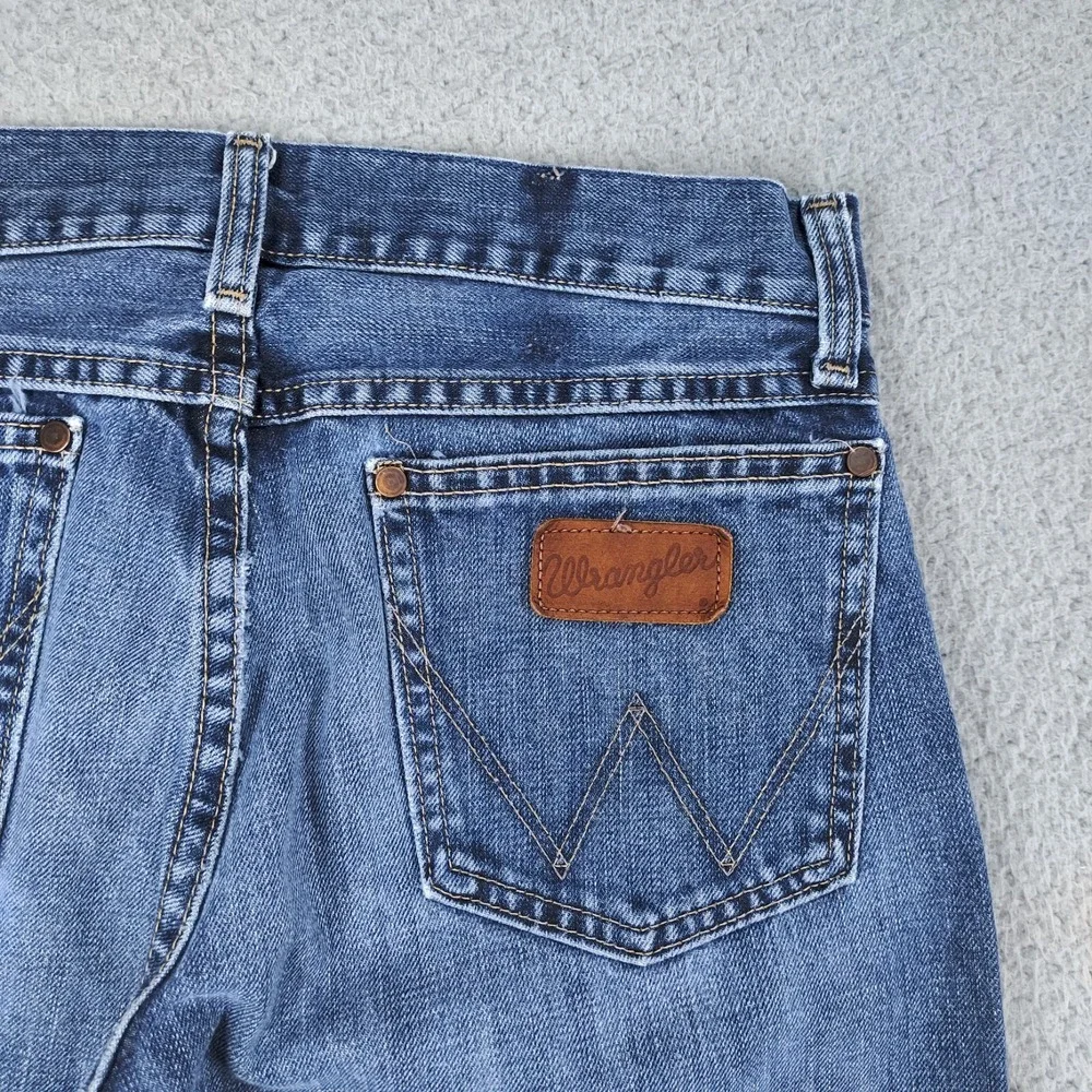 Wrangler Jeans Men 29x31 Blue Retro Slim Boot Cowboy Western Southwest Chore